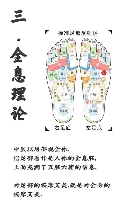 艾 腳灸 底, 松輕 養護氣 內血 臟。 ͏。  讓我們從以 四下 方面來看艾灸腳的 要重 性! 一、血 循液 環理論。 二、反 原射 理。 三、全息理論。 四、經絡理論。 通過艾灸 部腳 ,可以疏通 絡經 ,調節和恢 人復 體臟腑功 ,能 使失調、病變 臟的 腑功能得 重以 新修 和復 調整!